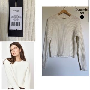 Dynamite white sweater